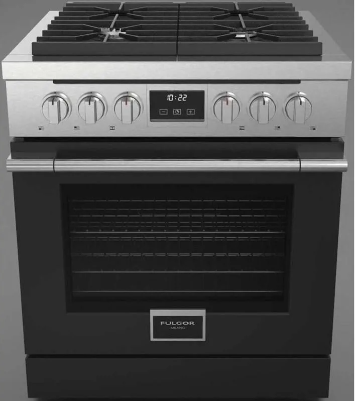 Fulgor Milano 36” Matte Black Door Kit for Accento Series ACDKIT36MB