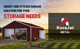 25FT × 33FT Heavy-Duty Metal Storage Shed Reinforced Steel Garage for Farm & Equipment Storage