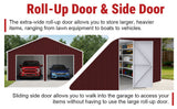 25FT × 33FT Heavy-Duty Metal Storage Shed Reinforced Steel Garage for Farm & Equipment Storage