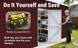 25FT × 33FT Heavy-Duty Metal Storage Shed Reinforced Steel Garage for Farm & Equipment Storage