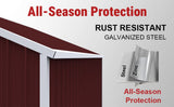 25FT × 33FT Heavy-Duty Metal Storage Shed Reinforced Steel Garage for Farm & Equipment Storage