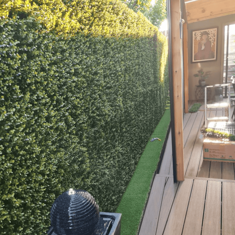 Designer Plants USA Natural Artificial Boxwood Wall 40"x40" Commercial Grade UV Resistant