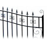 Chery Industrial 18’ x 6’ Steel Dual Swing Driveway Gate Venice‑Style