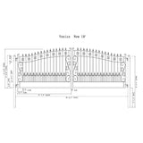 Chery Industrial 18’ x 6’ Steel Dual Swing Driveway Gate Venice‑Style