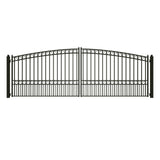 Chery Industrial 18’ x 6’ Steel Dual Swing Driveway Gate Paris‑Style