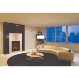 Amantii 24" Zero Clearance Electric Fireplace with Black Glass Surround and Log Set ZECL-24-2923-BG