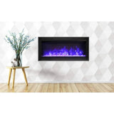 Amantii Symmetry Bespoke 34" Built-In Electric Fireplace SYM-34-BESPOKE
