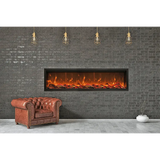 Amantii Symmetry 74" XT Smart Electric Fireplace Built‑In Fireplace SYM‑74‑XT