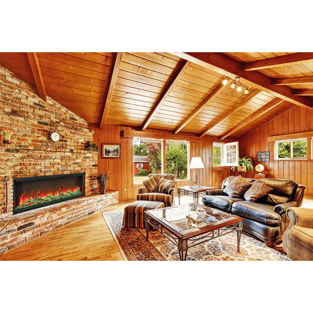 Amantii Symmetry 74" XT Smart Electric Fireplace Built‑In Fireplace SYM‑74‑XT