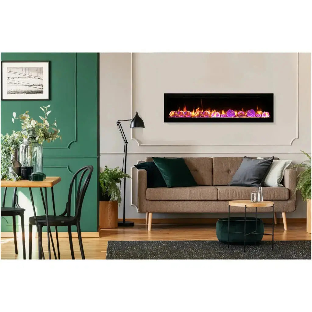 Amantii Symmetry Lumina 60" Indoor/Outdoor Built-In Smart Electric Fireplace