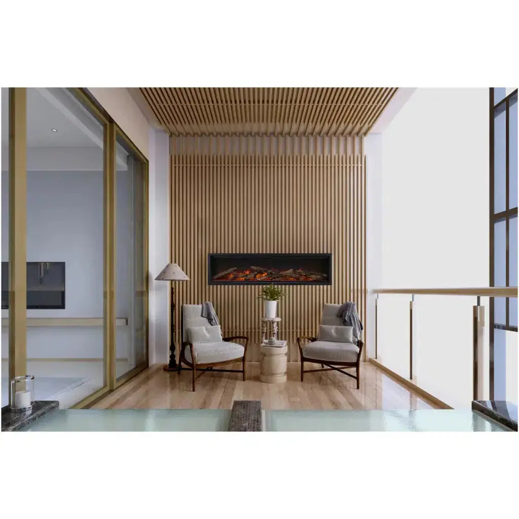Amantii Symmetry Lumina 60" Indoor/Outdoor Built-In Smart Electric Fireplace