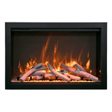 Amantii TRD 38" Traditional Bespoke Indoor/Outdoor Electric Fireplace Insert TRD-38