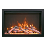 Amantii TRD 38" Traditional Bespoke Indoor/Outdoor Electric Fireplace Insert TRD-38
