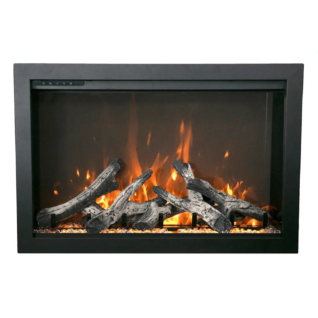 Amantii TRD 38" Traditional Bespoke Indoor/Outdoor Electric Fireplace Insert TRD-38