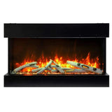 Amantii Tru-View Slim 30″ 3-Sided Electric Fireplace – Built-In Wall Unit