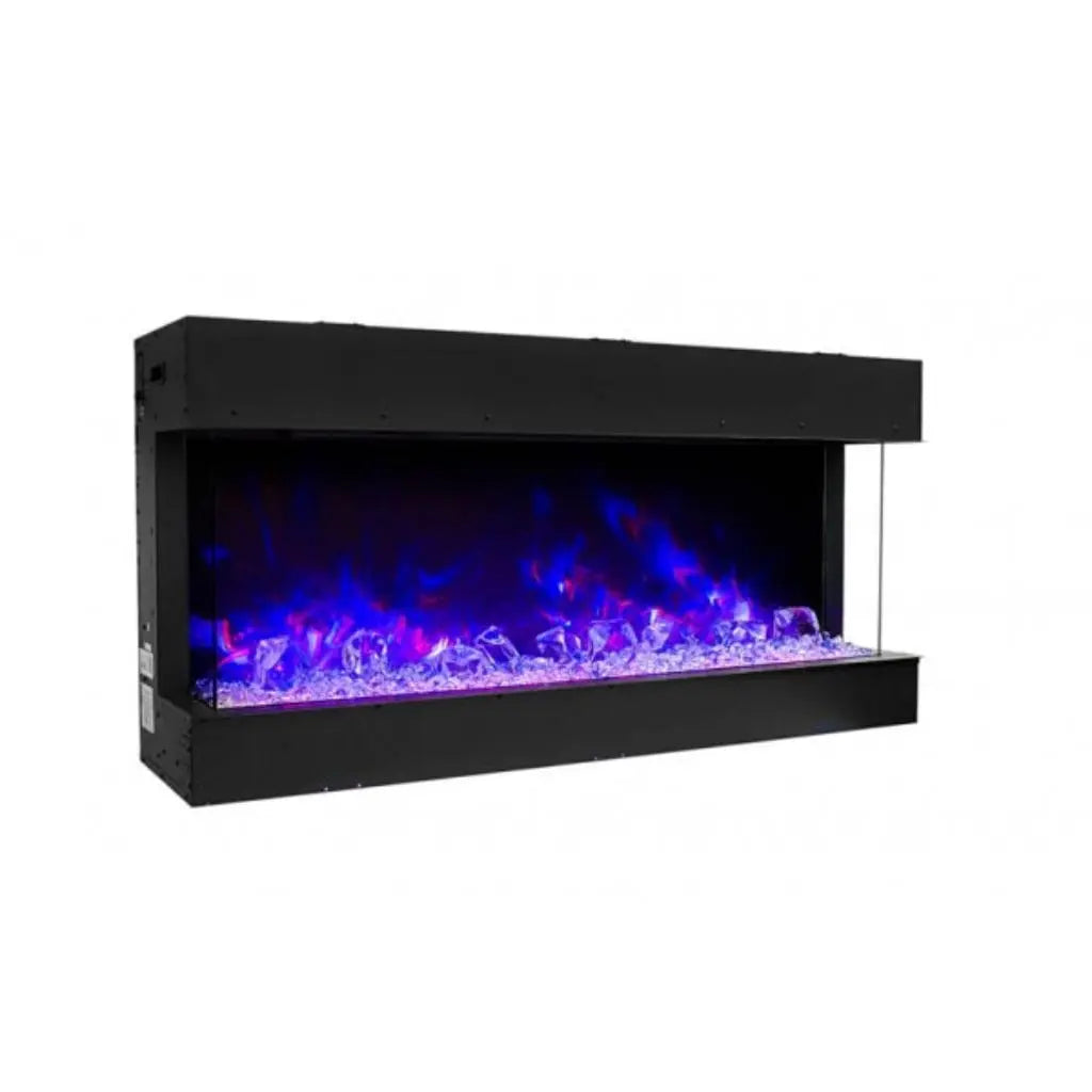 Amantii Tru-View Slim 30″ 3-Sided Electric Fireplace – Built-In Wall Unit