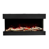 Amantii Tru-View Slim 30″ 3-Sided Electric Fireplace – Built-In Wall Unit