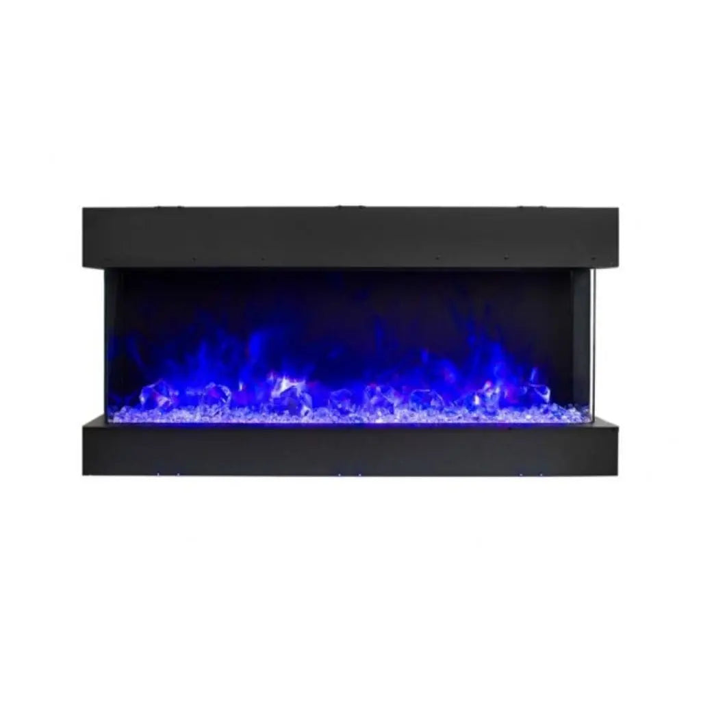 Amantii 72″ Tru-View Slim Built-In Smart 3-Sided Electric Fireplace