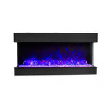 Amantii 72″ Tru-View Slim Built-In Smart 3-Sided Electric Fireplace
