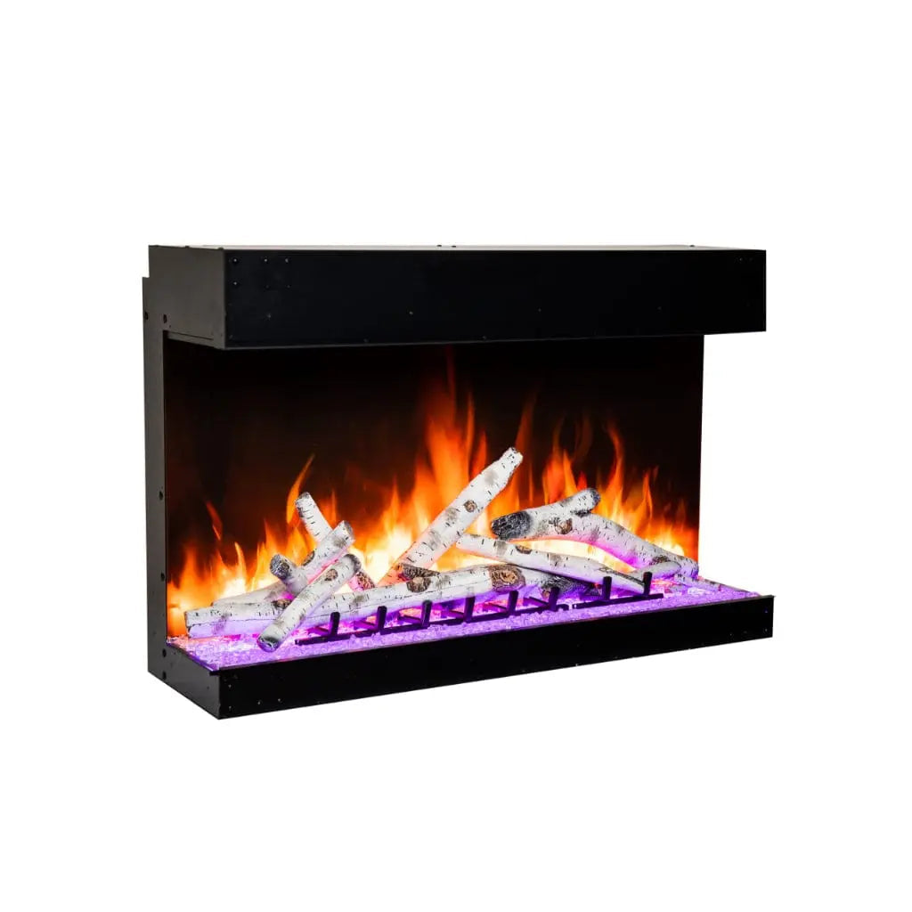 Amantii Tru View Bespoke 45" 3-Sided Indoor/Outdoor Electric Fireplace TRV-45-BESPOKE