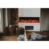 Amantii Tru View Bespoke 55" 3-Sided Indoor/Outdoor Electric Fireplace TRV-55-BESPOKE