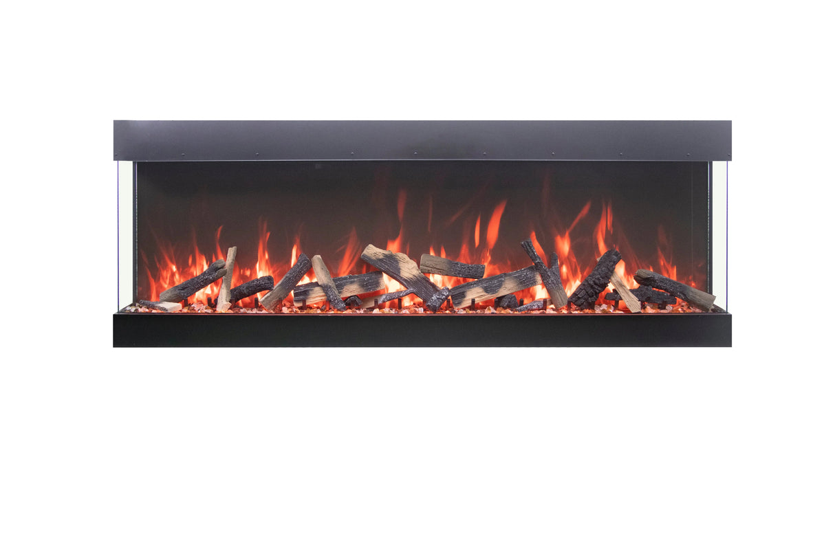 Amantii Tru View Bespoke 65" 3-Sided Indoor/Outdoor Electric Fireplace TRV-65-BESPOKE