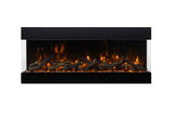 Amantii Tru View Bespoke 75" 3 Sided Indoor / Outdoor Electric Fireplace