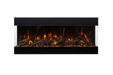 Amantii Tru View Bespoke 75" 3 Sided Indoor / Outdoor Electric Fireplace