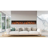 Amantii Tru View Bespoke 85" 3-Sided Indoor/Outdoor Electric Fireplace TRV-85-BESPOKE