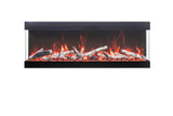 Amantii Tru View Bespoke 85" 3-Sided Indoor/Outdoor Electric Fireplace TRV-85-BESPOKE