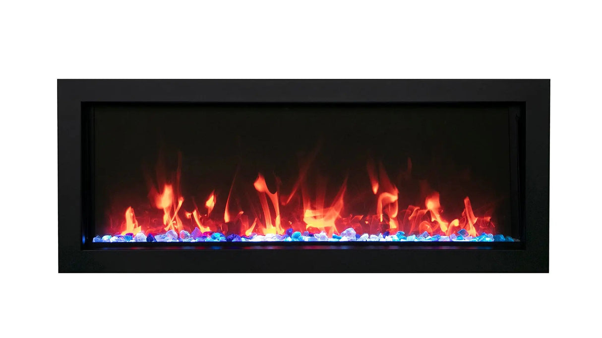 Amantii Panorama BI Slim Indoor/Outdoor Electric Fireplace BI-40-SLIM-OD-LUMINA