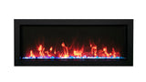 Amantii Panorama BI Slim Indoor/Outdoor Electric Fireplace BI-40-SLIM-OD-LUMINA