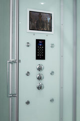 Maya Bath Platinum Anzio-R 57″ × 37″ × 88″ Steam Shower