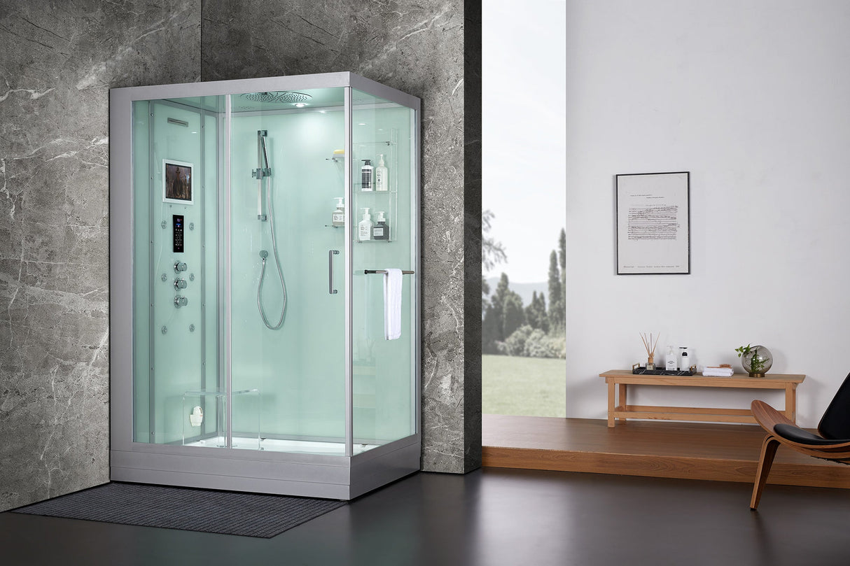 Maya Bath Platinum Anzio-L 57″ × 37″ × 88″ Steam Shower