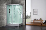 Maya Bath Platinum Anzio-L 57″ × 37″ × 88″ Steam Shower