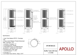 APOLLO Stainless Buffer Tank - 175/250gal