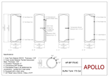 APOLLO Stainless Buffer Tank - 175/250gal