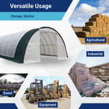 Chery Industrial Single Truss Arch Storage Shelter W30'xL40'xH15'