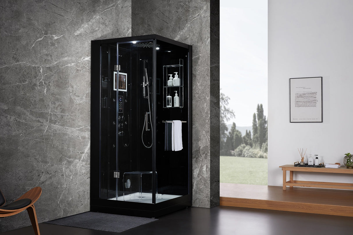 Maya Bath Platinum Arezzo‑L 37″ × 37″ × 88″ Steam Shower