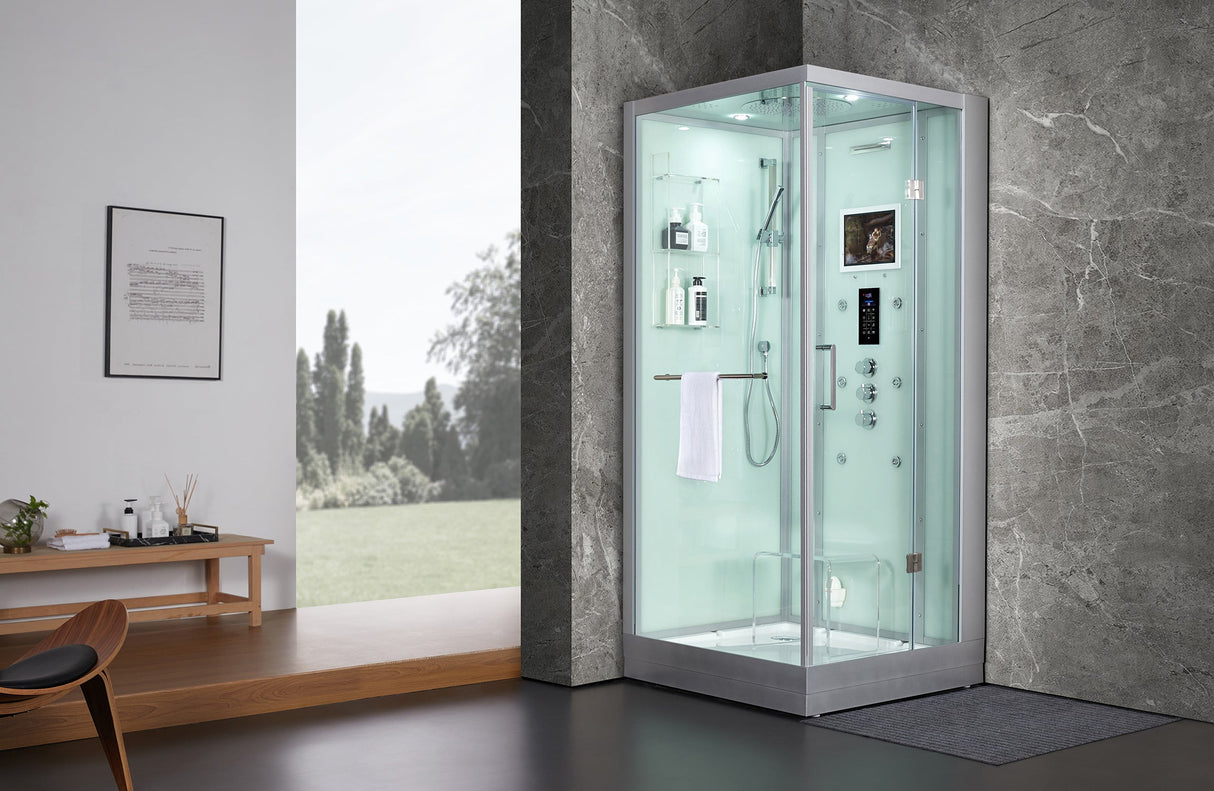 Maya Bath Platinum Arezzo‑R 37″ × 37″ × 88″ Steam Shower