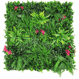 Designer Plants USA Luxury Pink Sensation Artificial Green Wall 40" x 40" Commercial Grade
