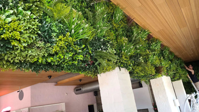 Designer Plants USA U-Luxury Lush Spring Artificial Vertical Wall 40x40 Commercial Grade