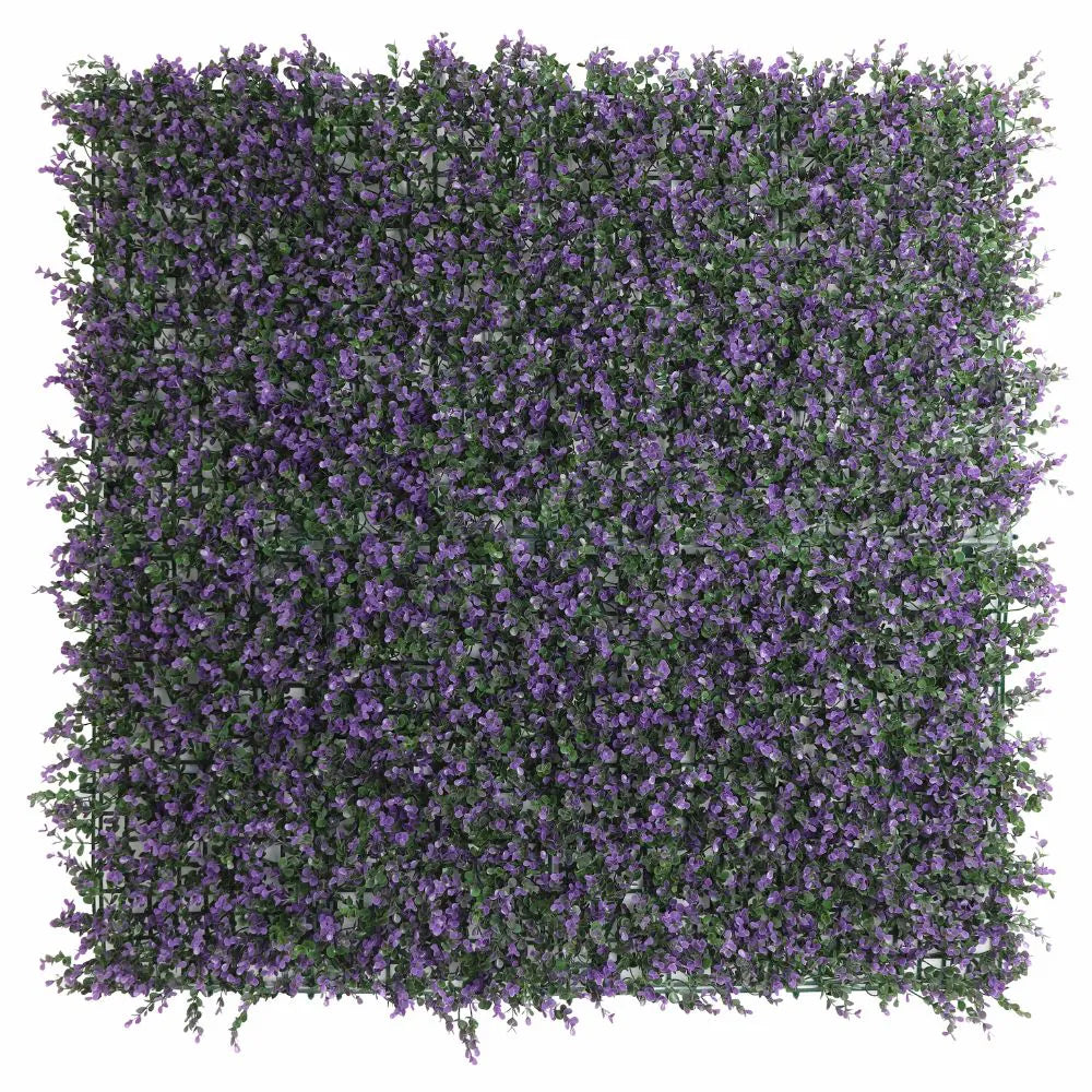 Designer Plants USA Artificial Purple Lavender Foliage Wall Panels 11SQFT 40"x 40" Commercial Grade UV Resistant