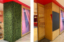 Designer Plants USA Natural Artificial Boxwood Wall 40"x40" Commercial Grade UV Resistant