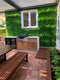 Designer Plants USA Lush Fern Artificial Green Wall 40" x 40" 11SQ FT Commercial Grade UV Resistant