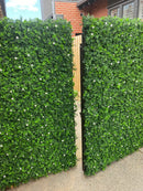 Designer Plants USA White Flowering Artificial Boxwood Wall 40" x 40" Commercial Grade