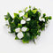 Designer Plants USA Artificial White Bougainvillea Flower Stem 12" Living Wall Insert