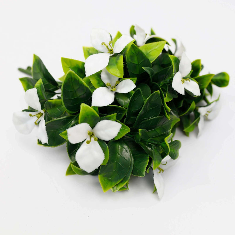 Designer Plants USA Artificial White Bougainvillea Flower Stem 12" Living Wall Insert