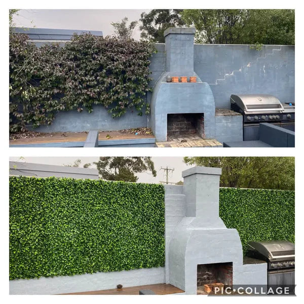 Designer Plants USA Jasmine Artificial Green Wall 40" x 40" Commercial Grade UV Resistant