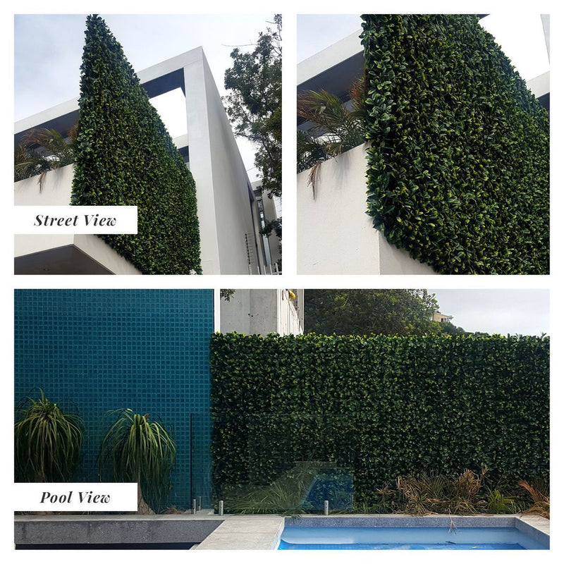 Designer Plants USA Premium Laurel Artificial Vertical Garden Wall 40x40 Commercial Grade